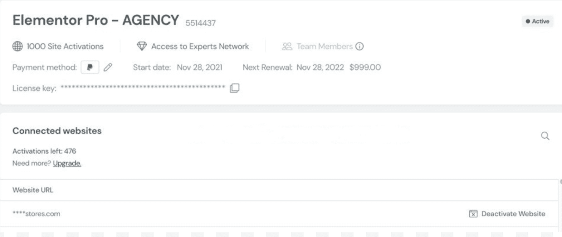 Mua Elementor Pro giá rẻ Full tính năng, Import toàn bộ mẫu 8 Giấy phép mua Elementor Pro của ThongWP.com
