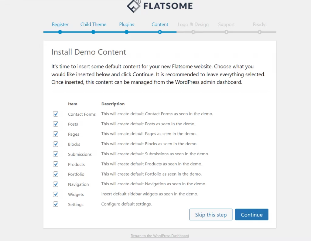 Hướng dẫn sử dụng Flatsome chi tiết từ A tới Z năm 2023 53 Import nội dung Demo cho Website