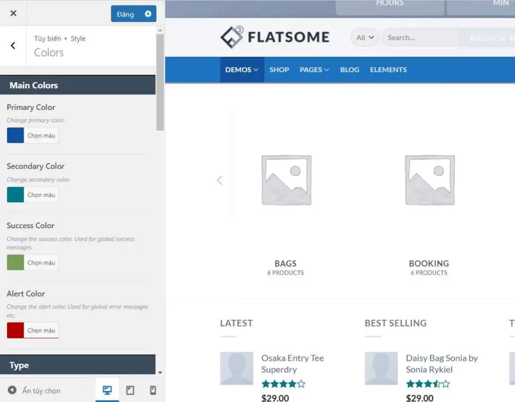 Hướng dẫn sử dụng Flatsome chi tiết từ A tới Z năm 2023 64 Tùy biến style cho Flatsome