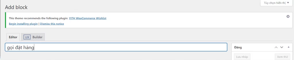 Hướng dẫn sử dụng Flatsome chi tiết từ A tới Z năm 2023 77 Thêm Block mới