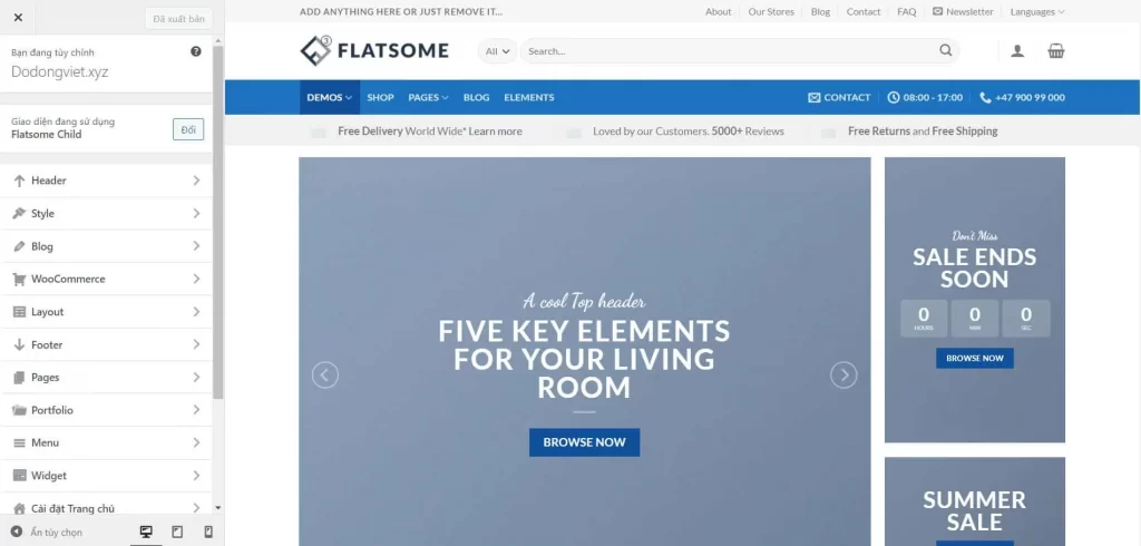 Hướng dẫn sử dụng Flatsome chi tiết từ A tới Z năm 2023 57 Tùy biến giao diện Flatsome